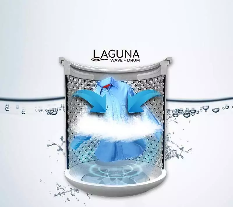 Polytron Zeromatic Laguna Series adalah rekomendasi mesin cuci 1 tabung dengan teknologi laguna wave