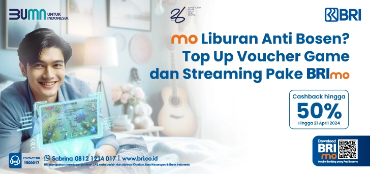 Top Up Voucher Game & Streaming via BRImo